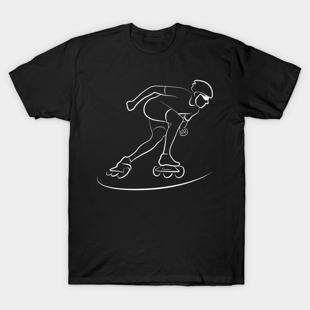 Inline Skates Street Sports Fun Inline Skating Outdoor Urban Life City Skater Design Gift Idea T-Shirt by c1337s